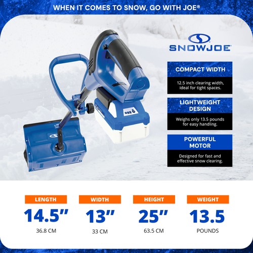 Snow Joe IONMAX 24 Volt Akku-Schneeschaufel Konvolut, 13 Zoll, blau (gebraucht) - Bild 3 von 10
