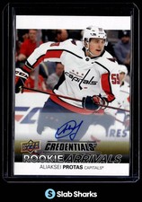 2021 UPPER DECK CREDENTIALS #RA-35 ALIAKSEI PROTAS ROOKIE ARRIVALS AUTO RC
