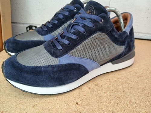 Johnston & Murphy Men’s Size 10.5 Briggs Perfed Lace-Up Sneaker Blue - Picture 3 of 8