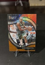 2020-21 Panini Select - Courtside Khris Middleton #256 Red White Orange Shimmer