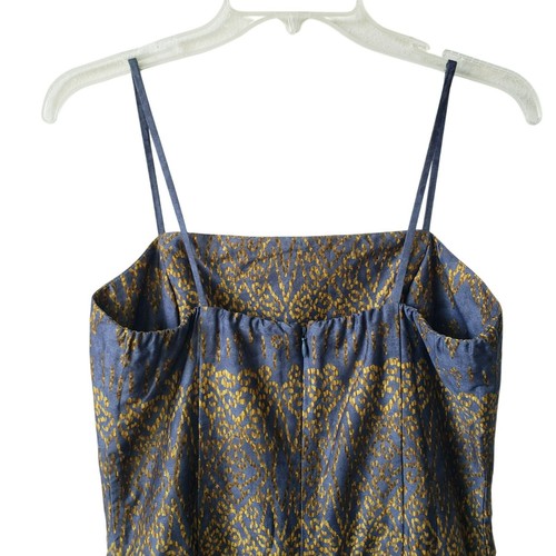 Peruvian Connection Midikleid blau gelb abstraktes Muster Pima Baumwolle Sommerkleid - Bild 9 von 12