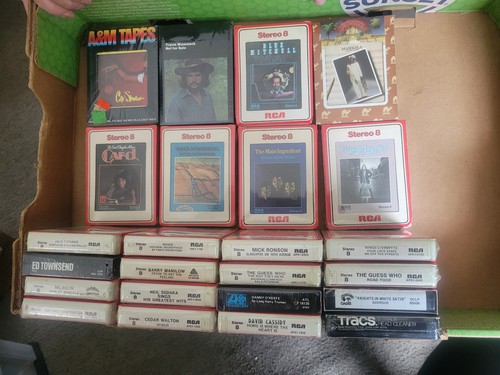 Sealed 8 Track Tapes Lot Of 24-Rock R&B&More-NOS-Cat Stevens & More.... - Foto 2 di 4