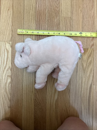 Vintage Plush Petunia Pink Pig Soft Cuddly Adorable Piggy - Picture 8 of 10