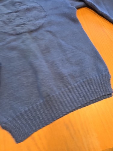 Guernsey Island Jumper Pullover Size X Small 100% Wool Blue S 34 - Picture 7 of 19