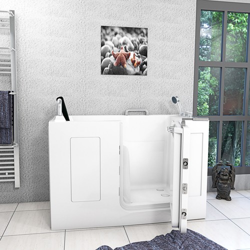 Senioren Sitzbadewanne Sitzwanne Badewanne mit Tür Pool S07-B-R 140cm - Bild 5 von 11