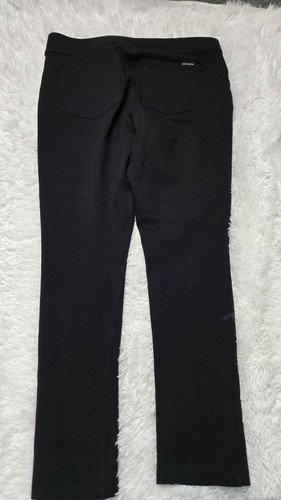 DKNY Black Pull On Ponte Knit Skinny Workwear Ankle Stretch Pants Size Large - Picture 6 of 10