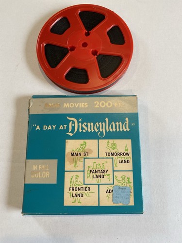 A Day At Disneyland 8 Mm, Full Color, Main St., Tomorrow Land, Fantasy Land - Picture 1 of 7