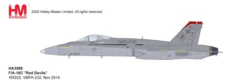 Hobby Master HA3588, F/A-18C "Red Devils" 165222, VMFA-232, Nov 2014, 1:72 - Picture 7 of 8