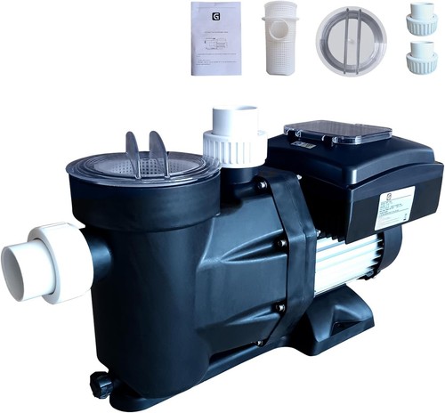 Above Ground Swimming Pool Pump Variable Speed 1.5HP In-Ground w/ Control Screen - Picture 9 of 9