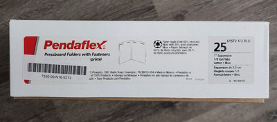 Pendaflex 1/3 Tab Cut Letter Recycled Classification Folder 615F213BLU - 25/Box