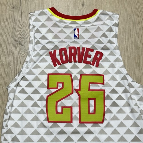 Adidas Atlanta Hawks NBA Kyle Korver Swingman maglia uomo taglia Large L +2 bianca - Foto 9 di 13
