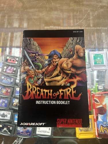 Breath of Fire SNES Super Nintendo manuale istruzioni e mappa - Foto 2 di 4