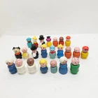 Huge Vintage Fisher-Price Little People Lot - 24 Figures - Rare Clown Sesame St