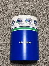 Vintage NFL Seattle Seahawks Ice Bucket Shelton Ware Made In USA  Football Party