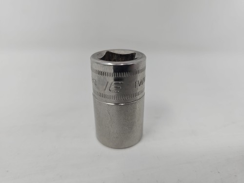 Snap On 1/2" Drive 16MM 6PT Metric Shallow Chrome Socket USA TWM16 - Picture 2 of 5