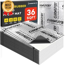 80Mil Car Sound Deadening Mat, 36 Sqft, Butyl Insulation & Vibration Dampening