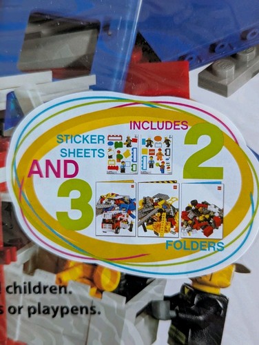 LEGO 3 Pack Lego 2 Pocket Folders School 2 Stickers Sheets New 2012 - Picture 3 of 3