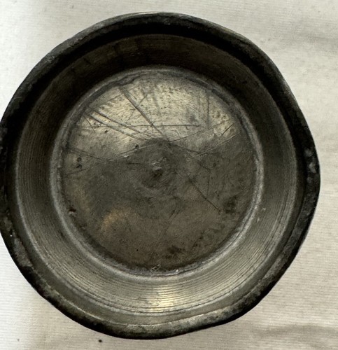 Antique Silver Plate Lot of 5 Sugar Dish (2) Butter Dish Trivet Pewter Cup - Picture 17 of 24