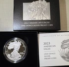 2023-W $1 Proof American Silver Eagle With Box And COA