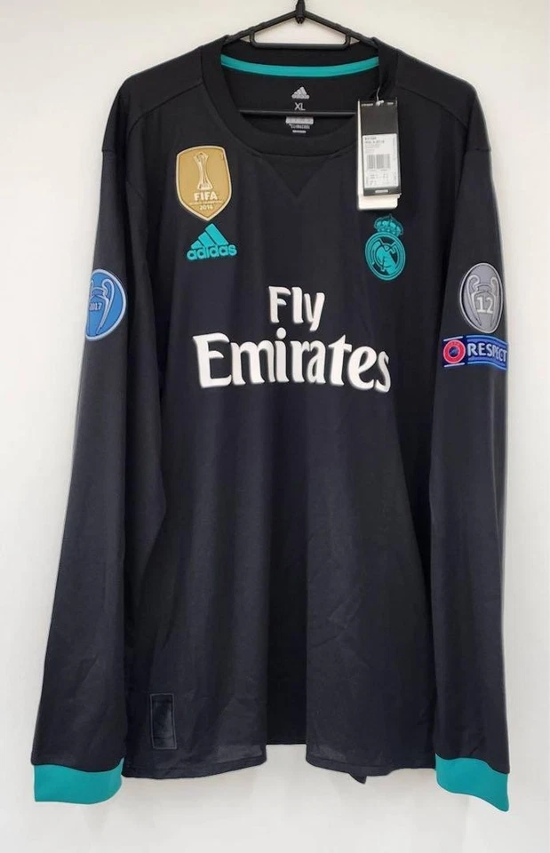 Camiseta manga larga Cristiano Ronaldo #7 Real Madrid 2017/18 nueva con etiquetas XL F/S Foto 3 de 4