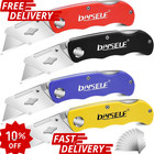 4 Pk Blade Razor Knife Box Cutter Folding Utility Knife Quick Extra10 Blades