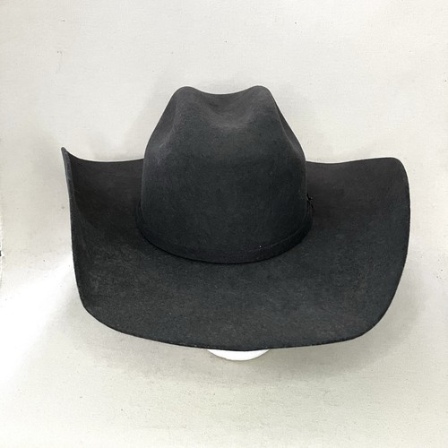 Justin Men's 3X GREY Wool Felt Cowboy Hat Size 7 1/8 - Picture 3 of 17