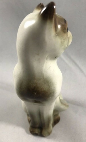 VINTAGE KERAMIK/PORZELLAN SIAMKATZE MIT BLAUEN STRASSAUGEN SALZSTREUER - Bild 5 von 7