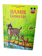 Walt Disney Bambi Grows Up  Productions Book Club Edition Illustrated Vintage