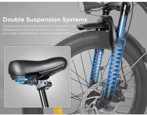 E-Bike 20 Zoll 350W Elektrofahrrad E bike Klappbar 36V Moped 25km/h E-City Bike - Bild 14 von 24