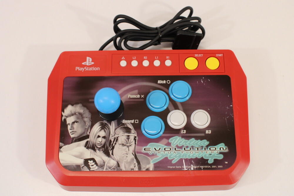 Hori Virtua Fighter 4 Evolution Stick Red Arcade Controller PS2