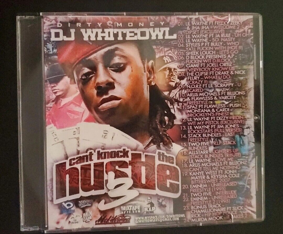 DJ Whiteowl Mixtape Lil Wayne Eminem Cant Knock The Hustle Part 3 Rap Hip Hop CD