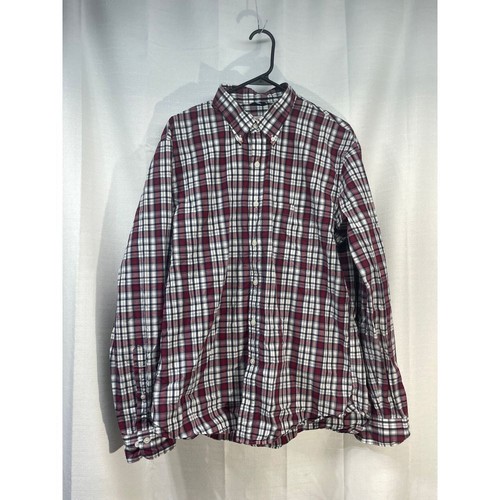 Brooks Brothers Men's Long Sleeve Button Down Shirt Red White Size XL - Picture 2 of 5