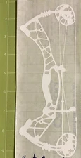 Hoyt Axius Alpha Bow Decal 20” Vinyl Decal Sticker - White/Other Colors