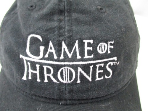 Game of Thrones Mütze Kappe Riemen hinten schwarz verstellbar bestickt Werbeartikel Herren - Bild 3 von 14