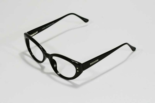 AUTHENTIC FOSSIL MITZI BLACK PLASTIC FLEX-HINGED EYEGLASS SUNGLASS FRAME - Picture 2 of 4