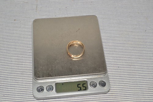 Anillo de boda vintage de oro Black Hills tricolor sólido 10K ENORME talla 14 para hombre - Imagen 6 de 6
