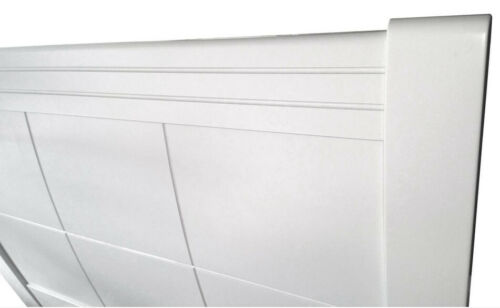 Lisa King Single Bed with Bedside BEDROOM white High Quality - Picture 3 of 5