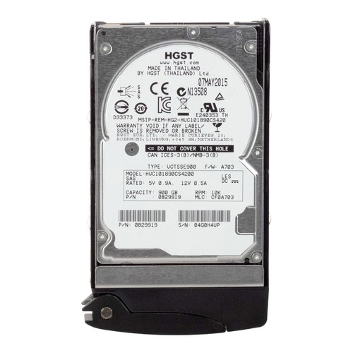 Hgst UltraStar C10K1800 Huc101890Cs4200 900Gb 10K 128Mb Sas-3 2.5 - Picture 3 of 3