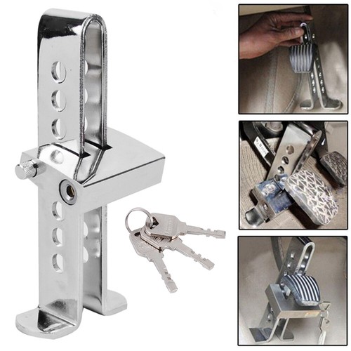 Auto Car Van Brake Clutch Pedal Lock Anti-Theft Strong Clamp Security Adjustable - Picture 3 of 12