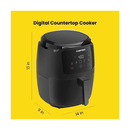 Chefman Digital Air Fryer, Large 5 Qt Family Size, One Touch Digital Control ... - Picture 7 of 7