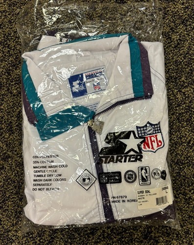 1994 STARTER NFL JACKET SUPER BOWL XXXVIII LARGE NEW WITH TAGS AND ORIGINAL BAG - Picture 4 of 5