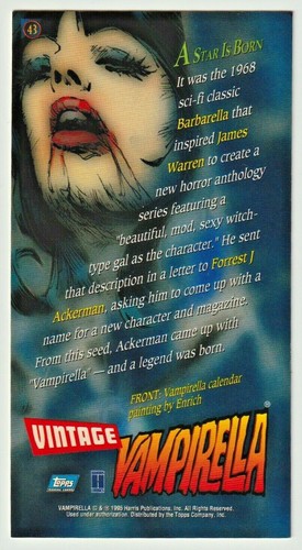 1995 Topps Vampirella Gallery Cards Complete Your Set 2.5" x 4.5" Cards - Picture 13 of 27