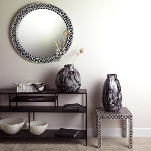 Mother Of Pearl Inlay Mirror, Handmade Mirror Frame Customized Wall Mirror Frame - Picture 9 of 13