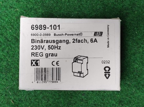 Busch-Jäger Binärausgang 2fach 6A 230V 50Hz 6989-101 REG REG KNX EIB NEU OVP - Bild 2 von 2