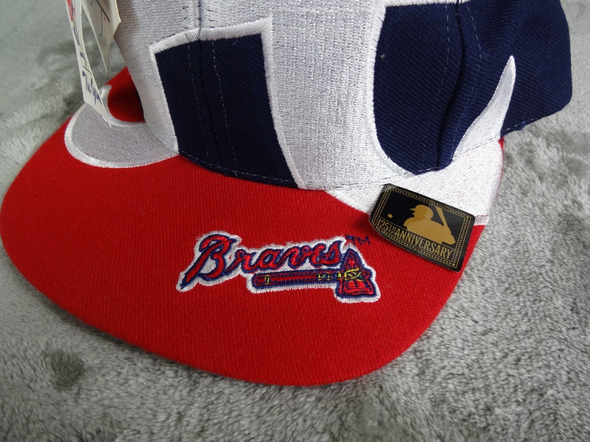 Vintage NWT Atlanta Braves Big Logo The Game Snapback MLB