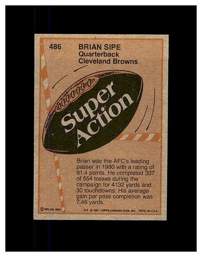 1981 TOPPS FOOTBALL #250-528 YOU PICK SEE SCANS OF EVERY CARD NEW LISTING STARS - Picture 350 of 416