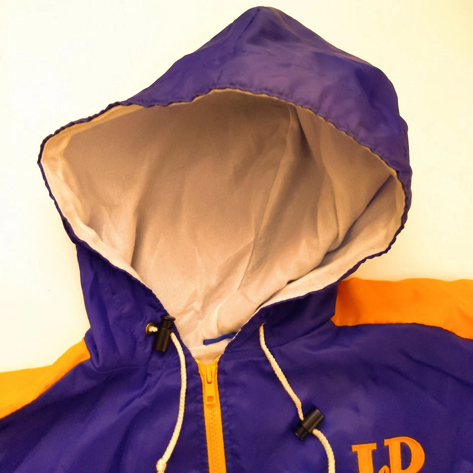 Chaqueta cortavientos escocesa rara de colección J&B talla grande Justerini & Brooks promoción Foto 4 de 4