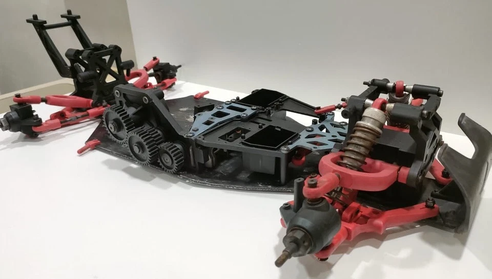 Reely Carbon Fighter 1/6 Gasoline Racing Car 4wd Roller For Parts Vintage  - Image 4 of 4