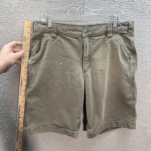 Carhartt Shorts Mens 36 Gray Canvas Rugged Flex Relaxed Workwear Barn Skater * - 第 4/9 張圖片