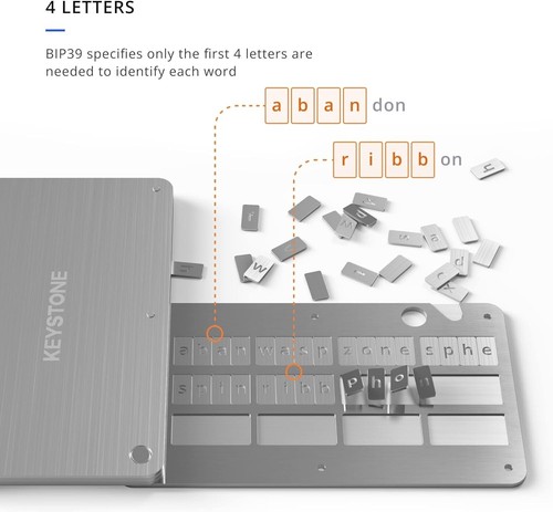 Premium Fireproof Steel Wallet for Crypto Seed Phrases - Portable & Secure - Picture 4 of 10